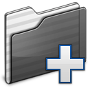 New Folder black icon